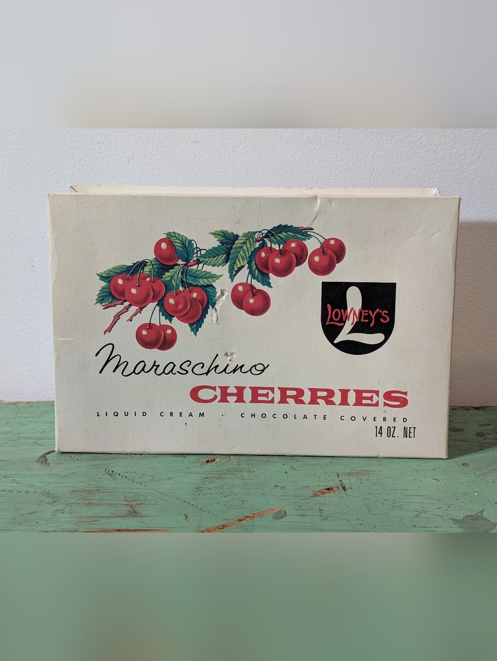 Vintage LOWNEY’S Maraschino Cherries Empty Chocolate BOX Sherb. Quebec
